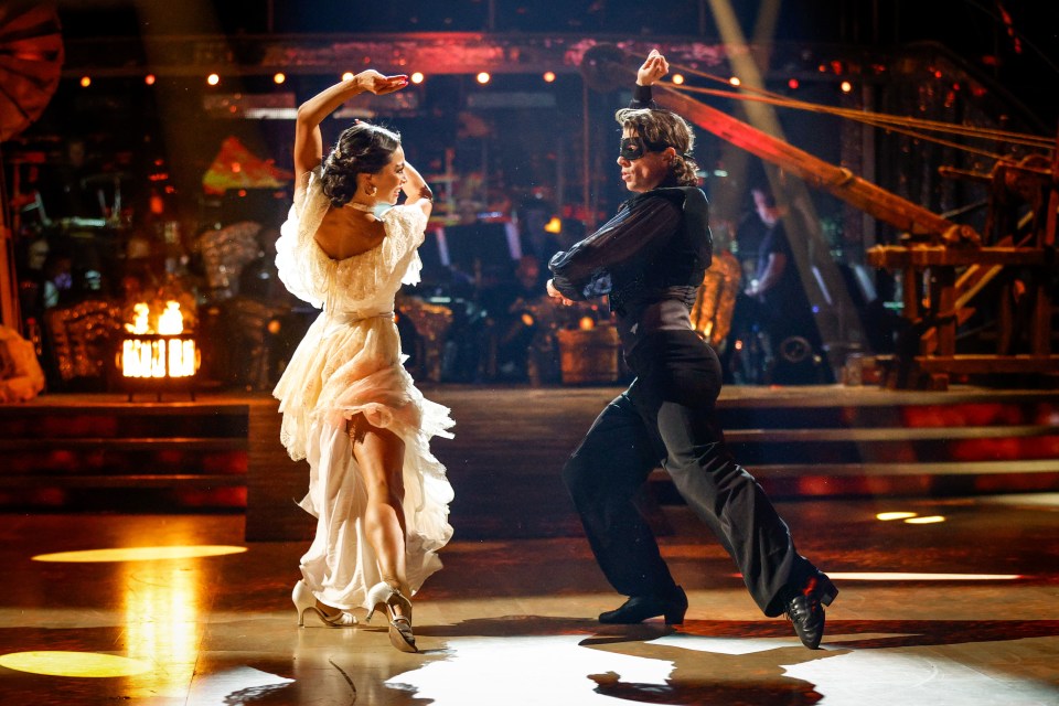Katya Jones and Lewis Cope during the dress rehearsal for Strictly Come Dancing.