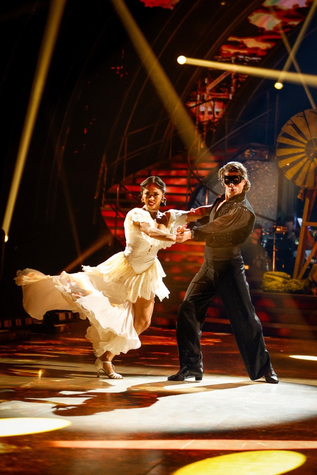 Katya Jones and Lewis Cope during the dress rehearsal for Strictly Come Dancing.