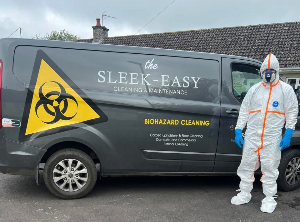 LIFE STORY Im a crime scene cleaner, Laura Summers, 23, is a biohazard specialist and lives in Somerset with her boyfriend, Ryan, 25, a cleaning technician.,