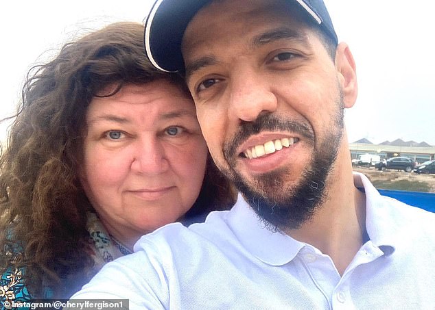 She now lives with second husband Yassine Al-Jermoni (R) in Blackpool, who is 20 years her junior after meeting him online but visa problems initially prevented the Moroccan national relocating to the United Kingdom after marrying Cheryl in 2011