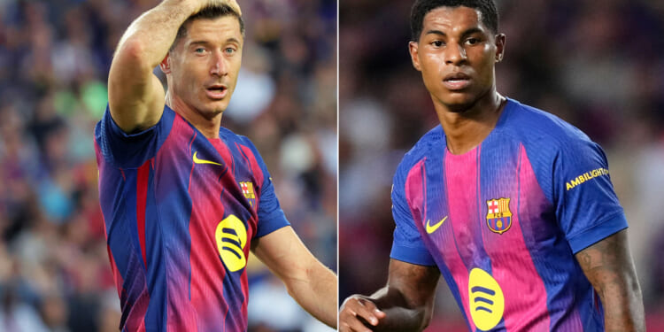 Barcelona make shock decision over Robert Lewandowski, 37, contract which could affect Marcus Rashford Man Utd transfer