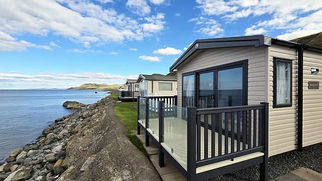Seafront views at Bennane Shore Holiday Park & Spa in Ayrshire