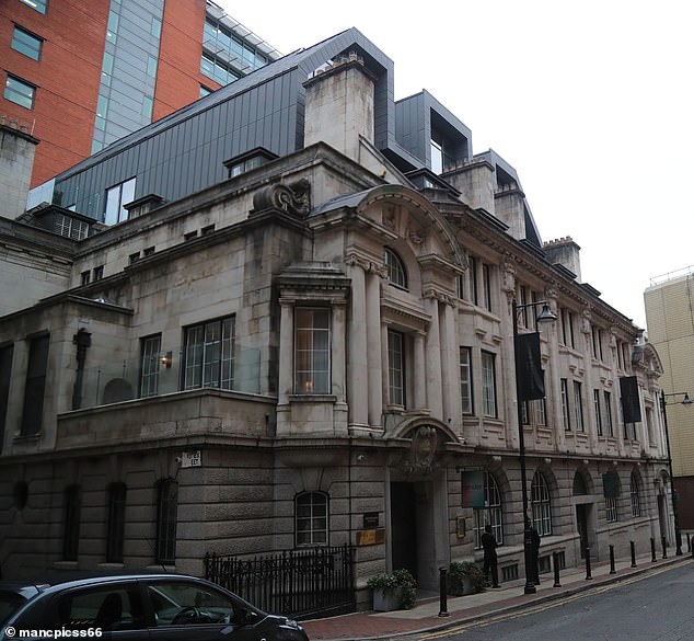 There has been controversy following Neville's remarks lashing out at 'angry middle-aged men' putting up Union flags in the streets while revealing he had torn one down (Pictured: The Stock Exchange Hotel)
