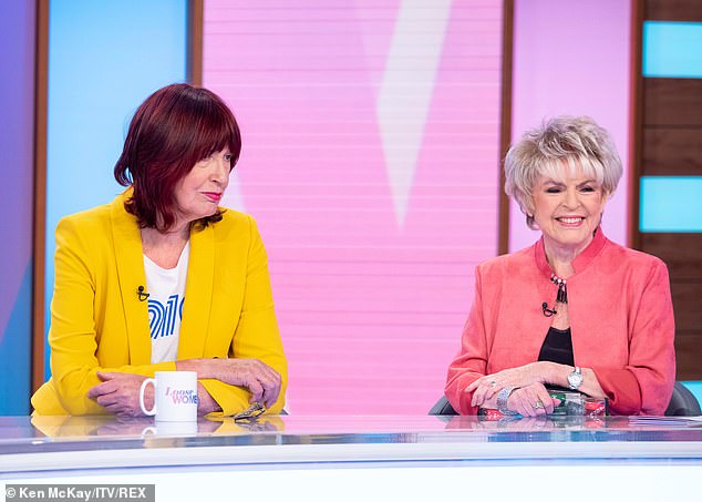 Citing the likes of Loose Women panellists Janet Street Porter and Gloria Hunniford (seen) as 'astonishing women who are just getting into their stride in their 70s and 80s', Lorraine insisted that she would be following in their stead