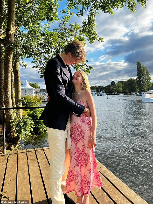 The happy couple, both students met and became an item in June