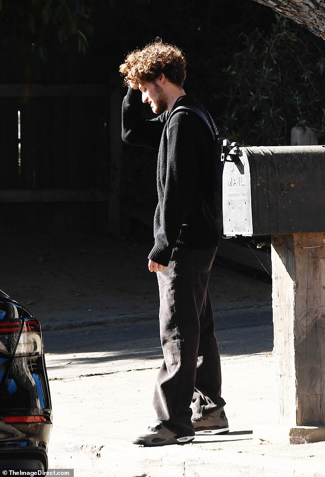 Duke was seen hours after his mother's final moments were revealed with the release of the 911 call made to emergency responders which reported a 'person down' at her home