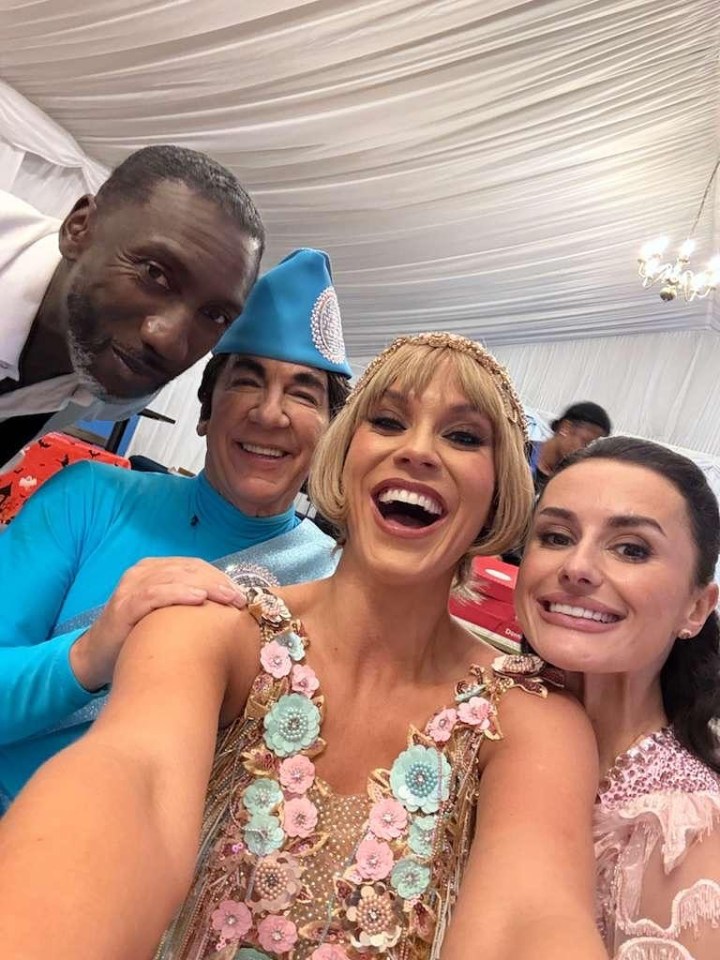 Four people, including Ross King, taking a selfie.