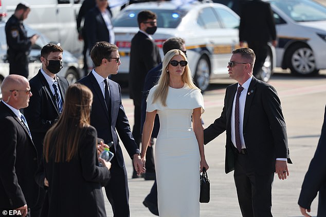 Trump's son-in-law Jared Kushner, who has been instrumental to his Israel policy is also in Israel, accompanied by his wife Ivana