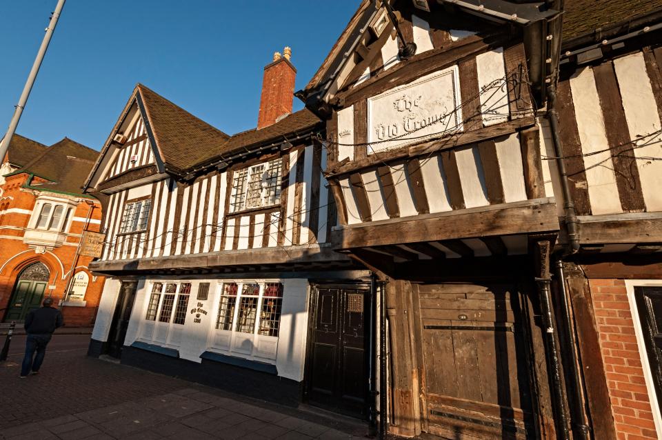 The Old Crown pub in Birmingham, one of England's oldest pubs.