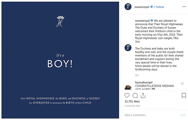 Harry and Meghan's now-defunct Instagram account, which launched in April 2019, skyrocketed at an unprecedented speed, amassing one million followers in under six hours and earning them a Guinness World Record title