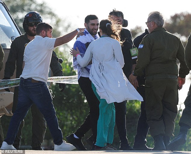 Sergev Kalfon arrives at a medical centre where he underwent a check up after being released