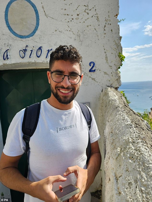 Before his capture, pictures show how vibrant he was