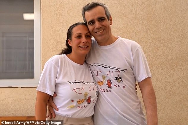 Omri Miran reunites with his wife after 738 days held by Hamas
