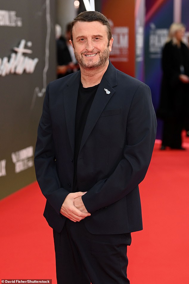 And also taking to the carpet was Mike Hill, who was in charge of the prosthetic make-up that helped transform Jacob into a grotesque creature, after working on Guillermo's Cabinet of Curiosities in 2022