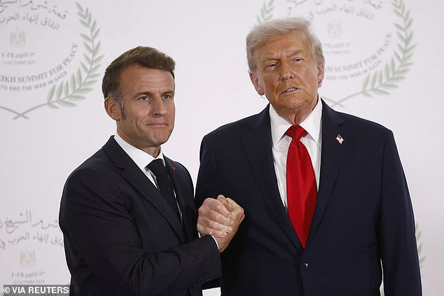 Trump accused Macron of trying to hurt him during their dramatic standoff