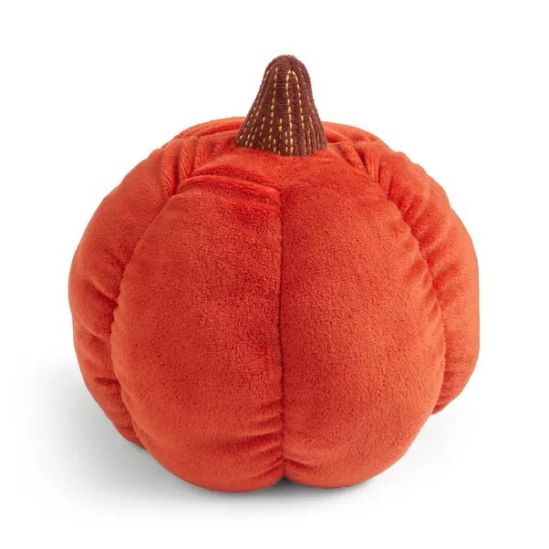 Plush orange pumpkin with a brown stem.