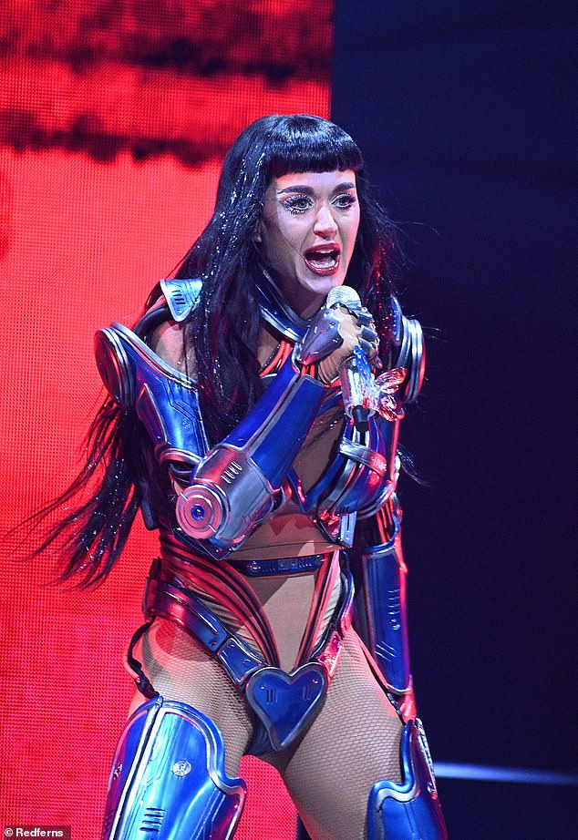 Katy, 40, said: 'London, England, you're like this on a Monday night after a whole day at work and a whole day at school? No wonder I fall for Englishmen all the time¿ but not anymore'