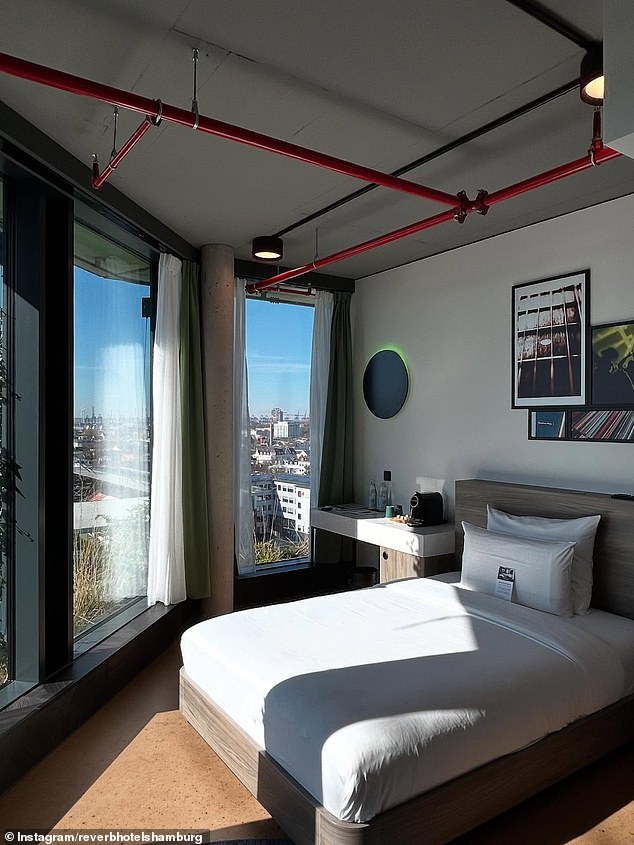 Rooms at Hamburg's Reverb start at £98.22 a night for a classic room, climbing to £179.20 for a king room