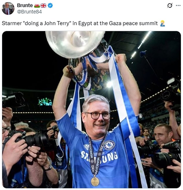 Memes of Sir Keir as John Terry were circulating on social media