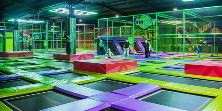 World's biggest trampoline park has opened in the UK with two-storey laser quest and zip lines