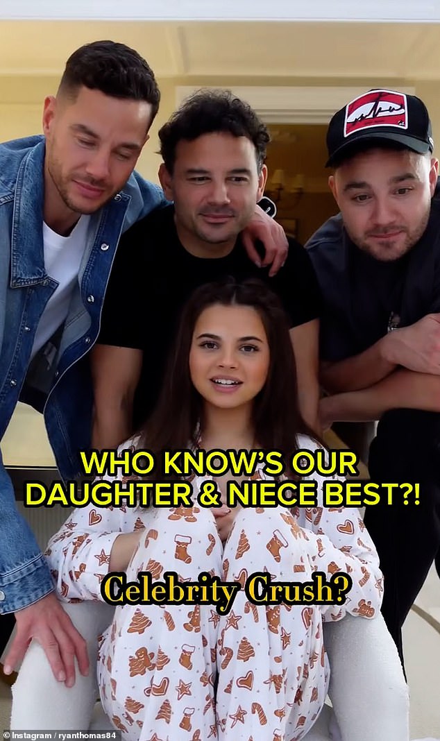 She often posts content with her famous dad and uncles