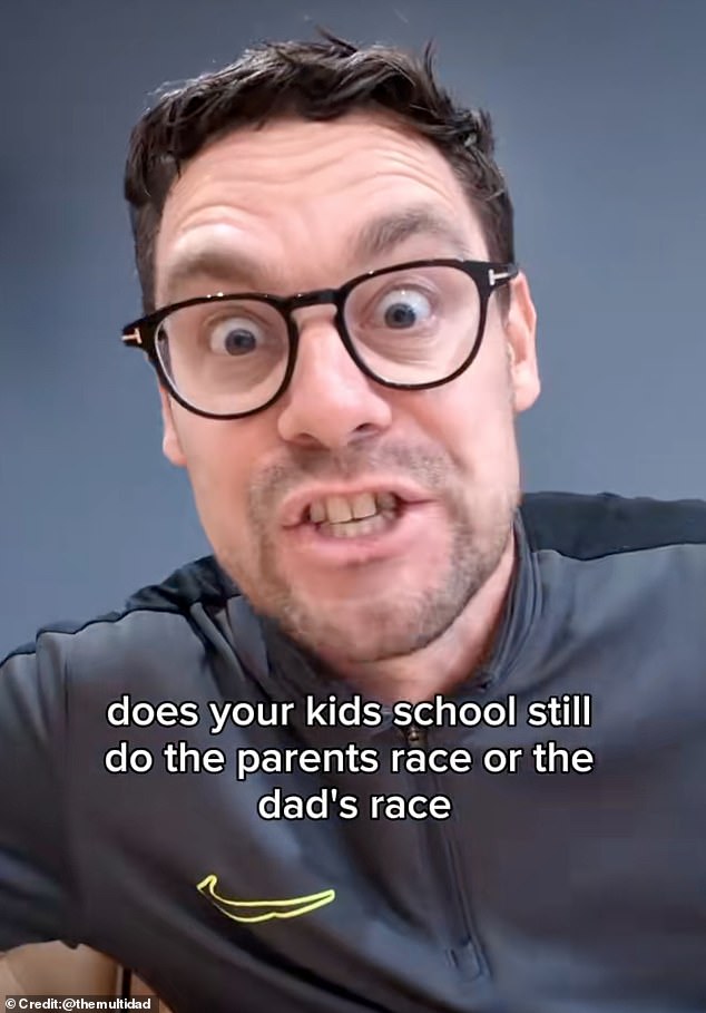 TikTok user themultidad expressed tongue-in-cheek disappointment after his children's school banned 'the dad's race', which he dubbed 'a national institution'