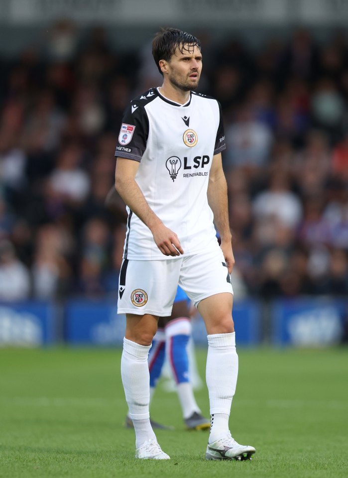 Carl Jenkinson playing for Bromley during a pre-season friendly match.