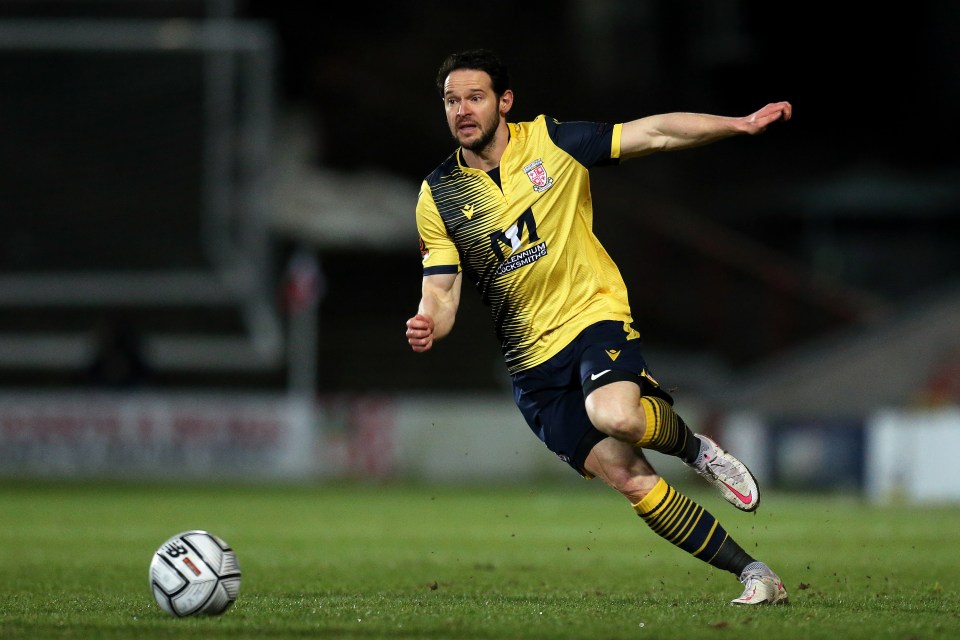 Matt Jarvis of Woking in possession during the Vanarama National League match against Wrexham.