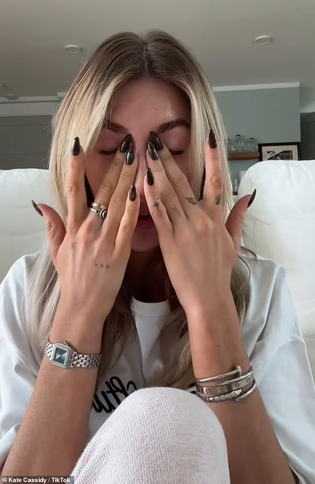 She fought back tears as she remembered leaving her boyfriend in Argentina, where they had spent two weeks together, and sharing 'a long heartfelt goodbye'