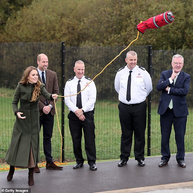 The Princess and Prince of Wales at the Northern Ireland Fire & Rescue Service's (NIFRS) new Learning and Development College