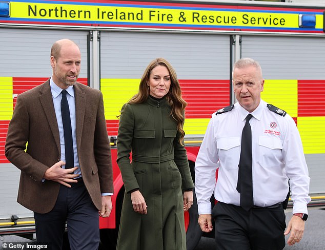 The Prince and Princess of Wales visit the Northern Ireland Fire & Rescue Service's (NIFRS) new Learning and Development College