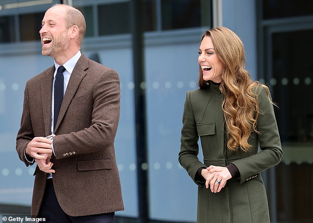 Prince William and Kate were full of laughter as they toured the college in Northern Ireland