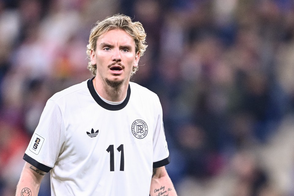 Nick Woltemade of Germany looking on during a FIFA World Cup 2026 Qualifier match.