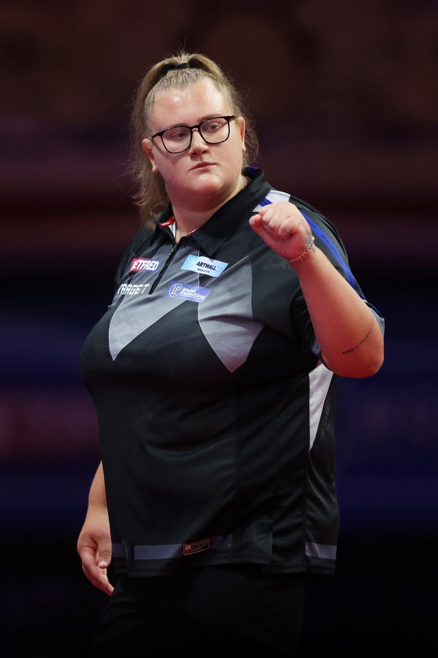 Beau Greaves celebrates during the Quarter-Final match.