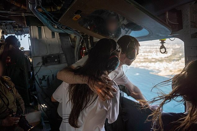 Argamani shared a series of snaps from their reunion