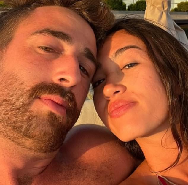 Pictured: Or and Argamani before the couple were both kidnapped by Hamas on October 7, 2023