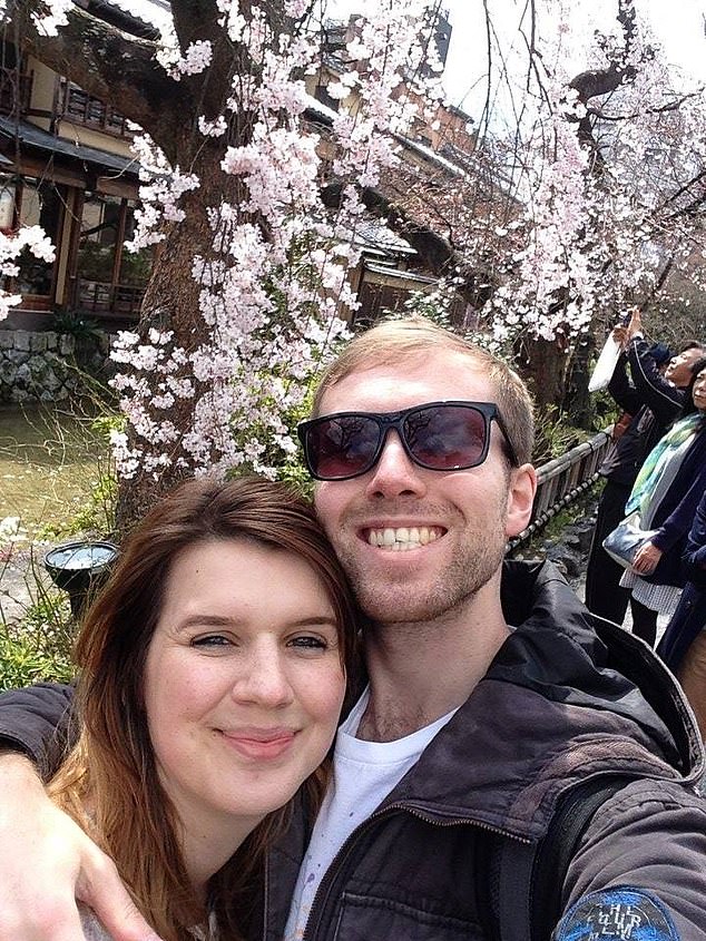 Jennifer Cahill (pictured with her husband Rob) should have been referred to a senior midwife who would have emphasised the risks involved in a home birth, the inquest has heard