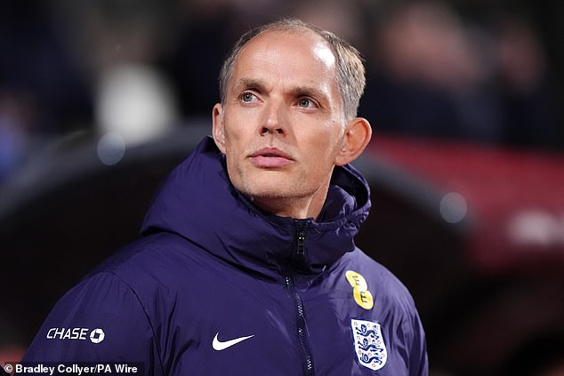 England fans took aim at Thomas Tuchel with sarcastic chants at their match in Latvia