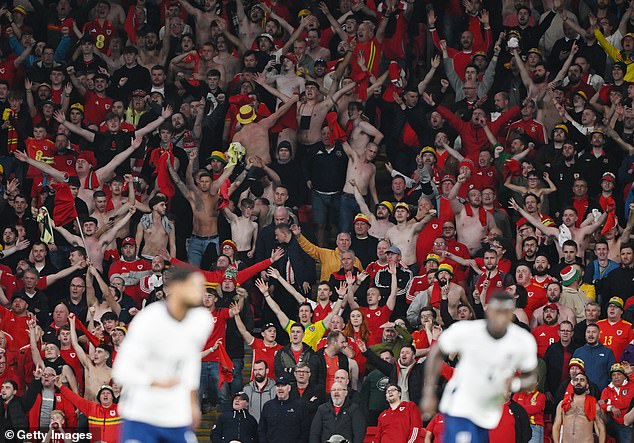 He was unhappy the 7,000 Wales supporters inside Wembley created more noise than the home fans