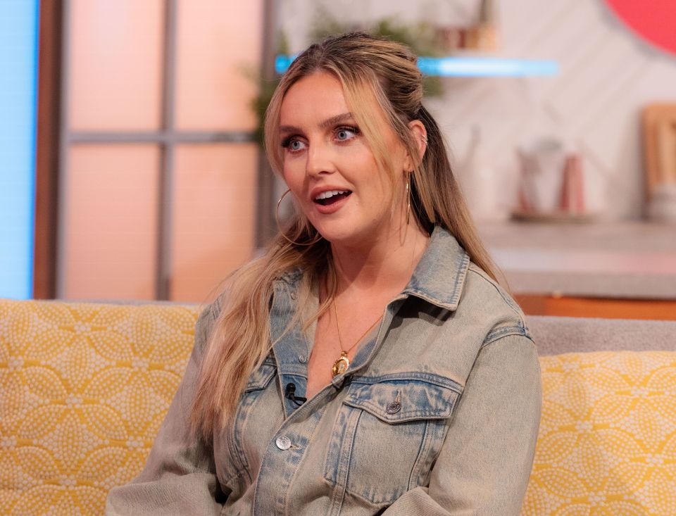 Perrie Edwards on the 'Lorraine' TV show.