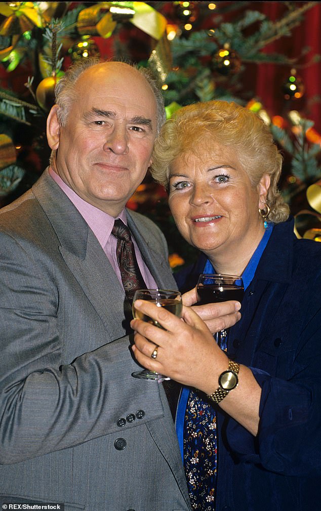 A statement from Tony's family revealed that the star died just eight days after his beloved wife of 63 years has passed away; pictured 1995