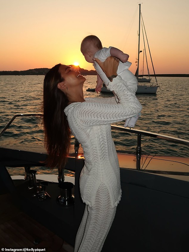 But this season the 36-year-old has kept a relatively low profile after giving birth to the couple's first daughter Lily