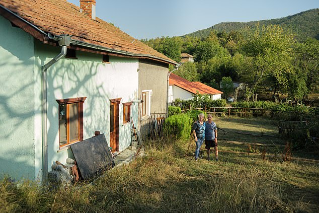 The couple's dream home - a secluded £242,000 four-bed villa and stables and land for their horses in the foothills of the Balkan Mountains - is on the market