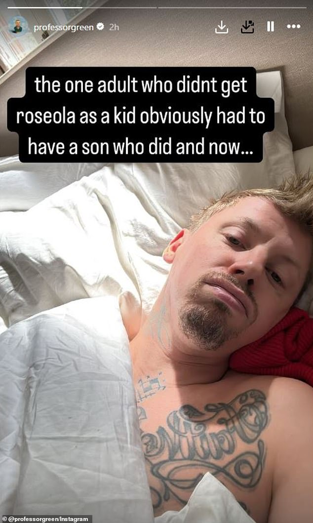 Pro Green has made no secret of his health battles - earlier this year he revealed he was born with Pyloric Stenosis and shared a snap feeling under weather after he caught roseola from his baby boy, Slimane - after managing to avoid the virus throughout his own childhood