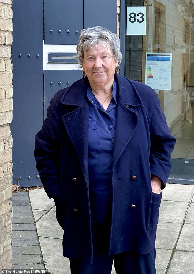 Ms Saunders, also outside Cambridge County Court, was described by High Court judge Karen Walden-Smith as being 'manipulative’, ‘bullying’ and ‘abusive'