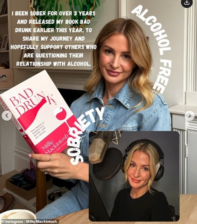 Millie also shared how she's spoken openly about her sobriety journey even penning a book about her decision to give up alcohol