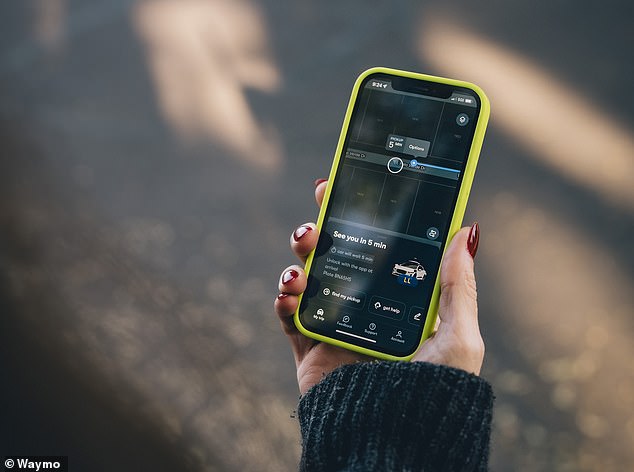 Waymo is hailed via the app and you start the ride yourself. You can also control music, temperature and destinations