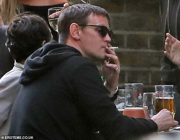 Matt even found time to roll with it, at least in a manner of speaking, by agreeably puffing on the homemade cigarette being passed around his small group of friends