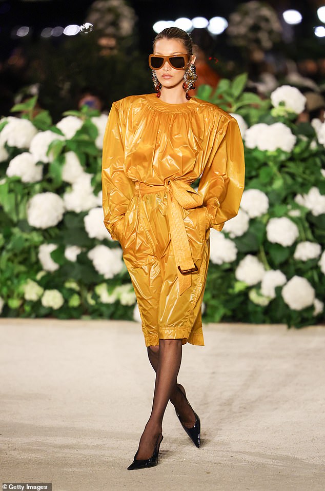 Weeks after she was hospitalized, Hadid walked in the Saint Laurent spring/summer 2026 show at Paris Fashion Week on September 29