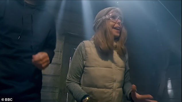 The celebrities broke down into laughter killing the suspense atmosphere Claudia had made